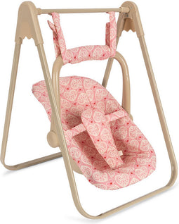 Konges Sløjd Poppenschommel - Geschikt vanaf 3 jaar - 52x37x42cm - Lacy Pink