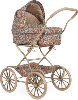 Konges Sløjd Poppenwagen/Doll Pram Vintage - Opvouwbaar - Rosier Rouge