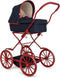 Konges Sløjd Poppenwagen/Doll Pram Vintage - Opvouwbaar - Total Eclipse