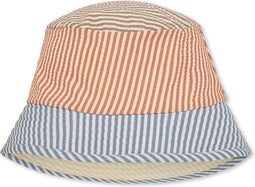 Konges slojd Seer Asnou vissershoed / zonnehoed - Kind - Multi stribe - Voor Kinderen - 5-8 jaar - Maat 5-8 jaar