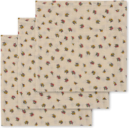 Konges Sløjd Set van 3 Hydrofiele doeken/Tetra doeken 65x65cm - Peonia
