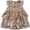 Konges Sløjd Starla Glinsterende jurk met sequins - Gold Blush
