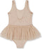 Konges Slöjd Strut badpak kind - Etoile pink sparkle - Maat 9 maand