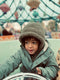 Konges Slojd Teddy nekwarmer met muts - 2 in 1 - Total eclipse - Maat 5-8 jaar