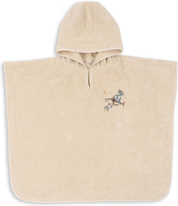 Konges Sløjd Terry Poncho met kap - Toddler - 92-104cm/2-4j - Summer Sand