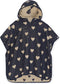 Konges Sløjd Terry poncho Mon Amour Donker Junior - 5-8 jaar - Badponcho met kap