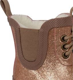 Konges Sløjd Thermo Laarzen / Regenlaarzen glitter - Canyon rose - Maat 35