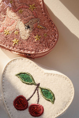 Konges Sløjd Tut Portemonnee met glitter - Buttercream
