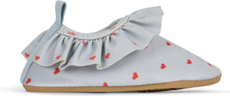 Konges Sløjd - Twinkle frill Zwemschoenen / Turnpantoffel - Du coeur gletsjer - Zwemslof - Waterschoen - Anti-slip - Maat 20-21