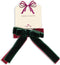 Konges Sløjd Velvet Bow Elastieken - Set van 2 stuks - Green/Sangria