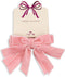 Konges Sløjd Velvet Bow Elastieken - Set van 2 stuks - Peony Pink
