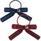 Konges Sløjd Velvet Bow Elastieken - Set van 2 stuks - Red/Navy