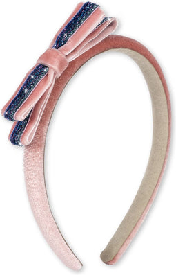 Konges Sløjd Velvet Bow Haarband/Diadeem - Mellow Rose