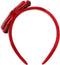 Konges Slojd Velvet Bow Hairbrace Haaraccessoires Meisjes - Rood - Maat ONESIZE