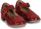 Konges Sløjd Verkleedkledij Glitter Feetje - Cape en schoentjes - Ma Grand Cerise - Maat 29/30