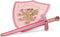 Konges Sløjd Verkleedkledij Princes - Zwaard en schild - Pink glitter