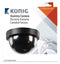 KONIG - Dome Dummy binnen camera - Zwart
