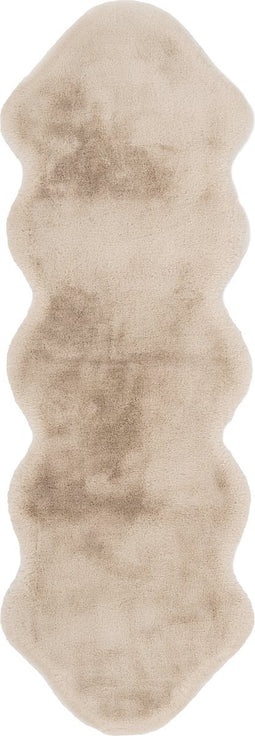 Konijn Dubbel Schapenvacht 300 Crème Vloerkleed 60cm x 180cm | Kinderkamer | Babykamer | Tapijt | Hoogpolig | Zacht