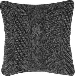 KONNI - Sierkussen - Grijs - 45 x 45 cm - Katoen