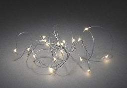 Konstsmide 1460-190 Mini-lichtketting Binnen werkt op batterijen Aantal lampen 20 LED Warmwit Verlichte lengte: 1.9 m