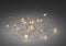 Konstsmide 1461-160 Micro-lichtketting Binnen werkt op batterijen Aantal lampen 40 LED Warmwit Verlichte lengte: 3.9 m