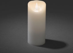 Konstsmide 1832-100 LED-kaars met echte was Wit Warmwit (Ø x h) 7.5 cm x 17.5 cm