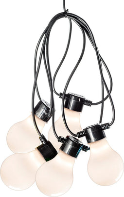 Konstsmide 2388 - Snoerverlichting - 10 lamps 80 LED zeer energiezuinig - 450 cm - 24V - voor buiten - warmwit