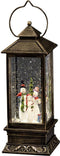 Konstsmide 2889 - Kerstdecoratie - 1 lamps LED sneeuwlantaarn met sneeuwpop - 11x27 cm - op batterij - voor binnen - warmwit