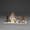 Konstsmide 3282-210 Kerstboog Bos, Huis Warmwit LED Wit, Bruin