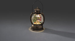 Konstsmide 3497 - Kerstdecoratie - 1 lamps LED sneeuwlantaarn kerstman watergevuld - op batterij - voor binnen - warmwit