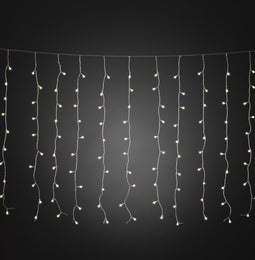 Konstsmide 3675 - Lichtgordijn - 400 lamps cherry LED gordijn - 500 x 100 cm - 24V - voor buiten - warmwit