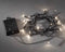 Konstsmide 3728 - Snoerverlichting - 80 lamps micro LED - 790 cm - 6u en 9u timer - op batterij - voor buiten - warmwit