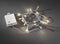 Konstsmide 3728 - Snoerverlichting - 80 lamps micro LED - 790 cm - 6u en 9u timer - transp kabel - op batterij - voor buiten - warmwit