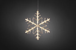 Konstsmide 4440 - Verlicht kerstfiguur - 24 lamps LED sneeuwvlok - 40 cm - 24V - voor buiten - warmwit