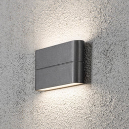 Konstsmide Chieri Spotlamp Buiten L - 2-lichts LED - 3000K - IP54 - Antraciet