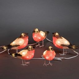 Konstsmide goudvinken lichtsnoer met LED - set van 5