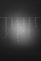 Konstsmide - LED icicle 3m op batt timer 80x - warmwit