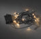Konstsmide LED Lichtsnoer op batterij - Amber - 3,9 meter - 40 LED's - IP44 - Zwart
