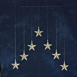 Konstsmide Lichtgordijn - 116x75 cm - 35 lamps LED sterrensnoer - 24V - voor buiten - warmwit