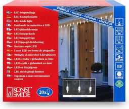 Konstsmide Lichtgordijn ijspegels Buiten 24 V 20 LED Warmwit (l x b x h) 9 m x 400 cm x 22 cm