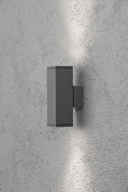 Konstsmide Monza Spotlamp Buiten - 2-lichts GU10 - IP44 - Antraciet