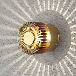 Konstsmide Monza Wandlamp Buiten - LED - 3000K - IP54 - Messing