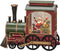 Konstsmide sneeuwlantaarn locomotief kerstman op batterijen