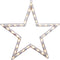 Konstsmide Ster - 2D kerstfiguur - Transparant - 48cm hoog - IP20