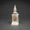 Konstsmide Sweden ® 4366-200 - Kerstdecoratie- Premium Quality LED verlichte watergevulde kerk - kapel met sneeuweffect - 11.5x33cm - op batterij - 5u timer of permanent aan - voor binnen - warmwit