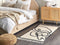KONUR - Laagpolig vloerkleed - Beige - 80 x 150 cm - Katoen