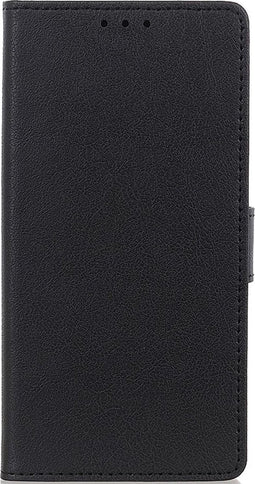 Hoesje Met Pasjeshouder Geschikt voor Oppo Reno3 Pro - Zakelijke Bookcase - Zwart