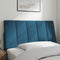 vidaXL - Hoofdbordkussen - 100 - cm - fluweel - blauw