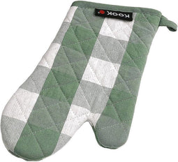 KOOK Ovenwant Ruit Groen 30 cm