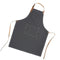 KOOK Schort 70*90 Grijs stiksels Wit - Katoen